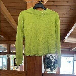 Champion Lime Green Crewneck Crop Sweatshirt